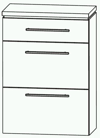 Puris Cool Line Highboard 60 cm HBA566A5M - Ansicht 2