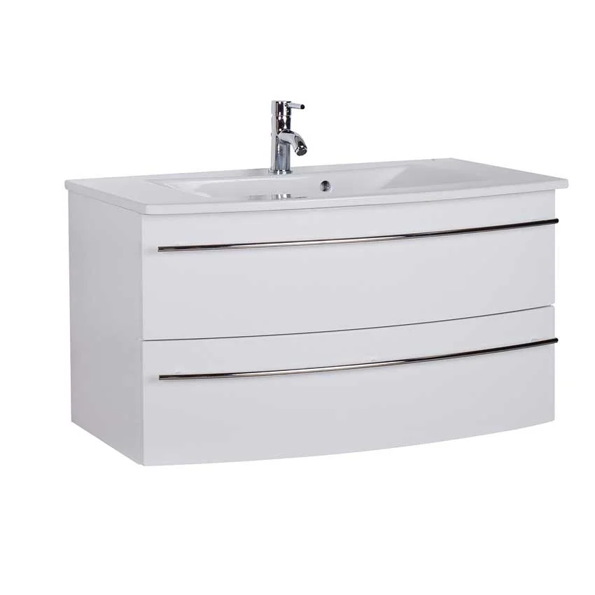MARLIN 3040city Waschtisch-Set 90 cm - Keramik - Ansicht 6