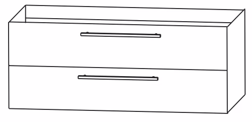 Puris Protection1 - Badmöbelset 1 - 120 cm / mit Spiegelschrank - Serie A - Ansicht 4