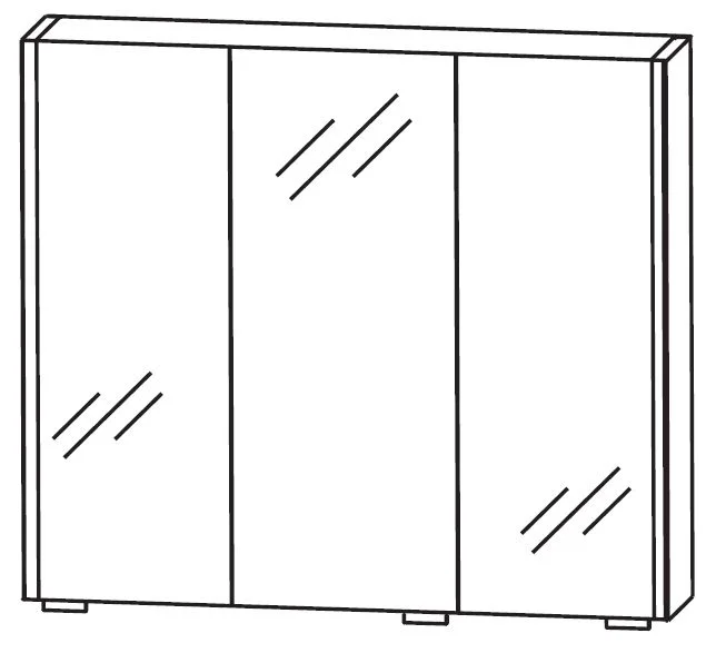 Puris Linea Spiegelschrank 70 cm S2A437079 Serie B - Ansicht 2