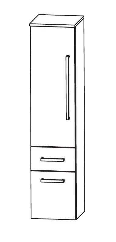Puris Speed Bad-Mittelschrank 40 cm breit Charleston Eiche MNA884A - Sofort lieferbar - Sonderpreis - Ansicht 2