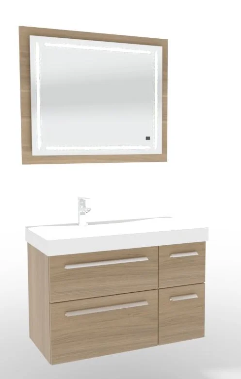 Puris c!mano Badmöbel Set - 90 cm mit Ablagefläche rechts - Ansicht 11