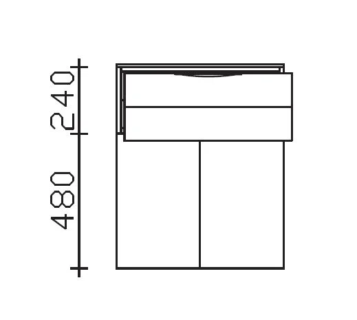 Pelipal 6025 Highboard 60 cm 6025-HB 60-02 - Ansicht 3