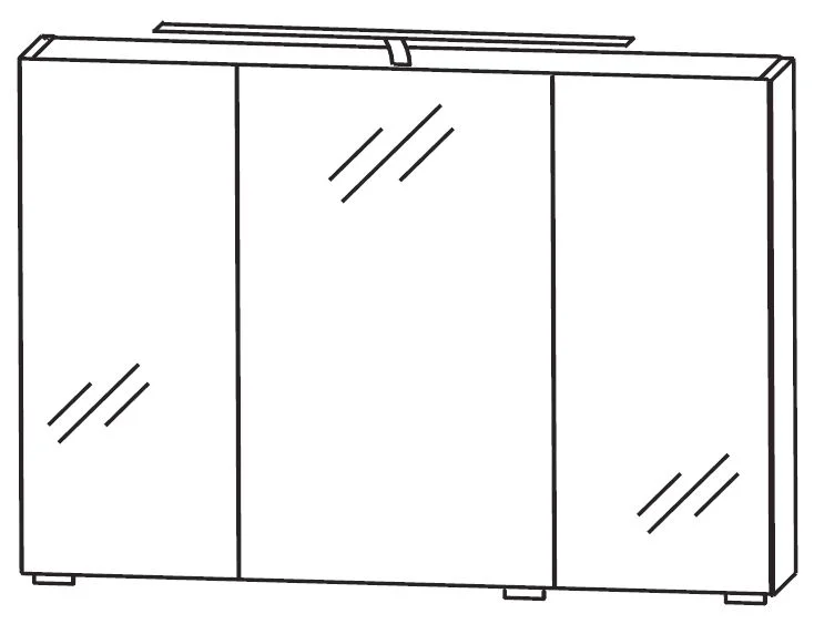 Puris Vuelta Spiegelschrank 90 cm S2A439S 1 / S2A439SF1 - Ansicht 2