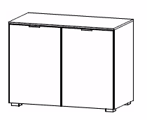 Kommode 80 cm  - mit 2 Türen