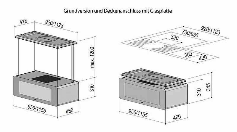 berbel Skyline Curve BIH 115 SKC Deckenlifthaube 1050007 (w), Grundversion, 5 Jahre Garantie - Ansicht 4