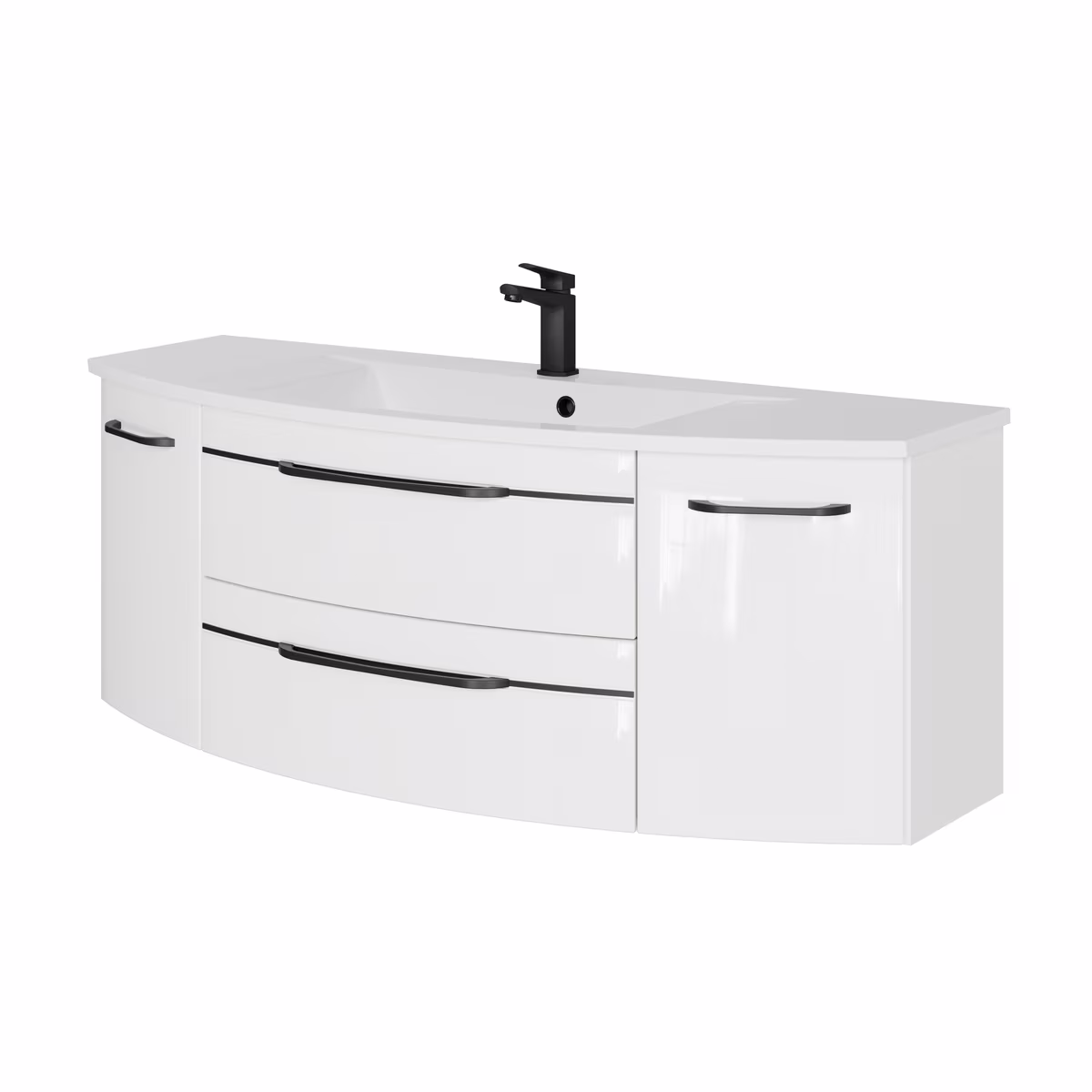 Pelipal 7045 Waschtisch-Set 130 cm mit Einzelwaschtisch - Ansicht 2