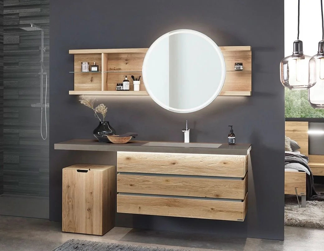 Thielemeyer Fresh Massivholz Badmöbelset 800011/801011 - Vorschlag 14 - 177 cm - Ansicht 4
