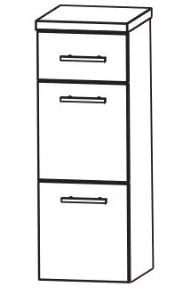 Puris Fine Line Highboard 30 cm HBA563A7M - Ansicht 2