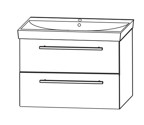Puris Protection1 - Waschtisch mit Unterschrank / 70 cm - Ansicht 3