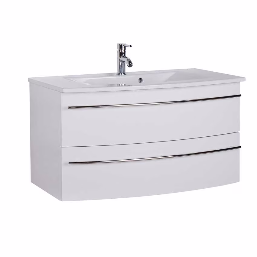 MARLIN 3040city Waschtisch-Set 90 cm - Keramik - Ansicht 6