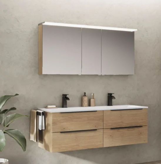 Puris Star Line Badmöbel Set mit Doppelwaschtisch - 120 cm - Ansicht 3