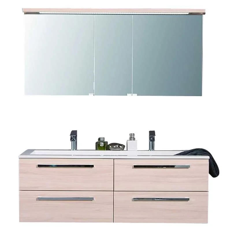 Puris Star Line Badmöbel Set 140 cm - Doppelwaschplatz