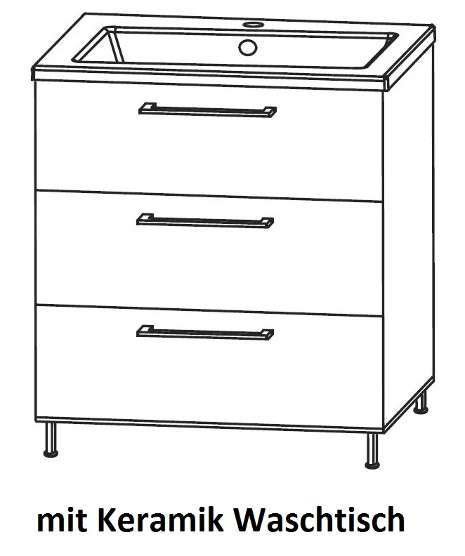 Puris Quada Waschplatz 70 cm SETQU701/2 - Ansicht 10
