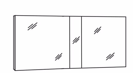 MARLIN 3980spiegel - Spiegelschrank 140 cm breit - SOXD14M