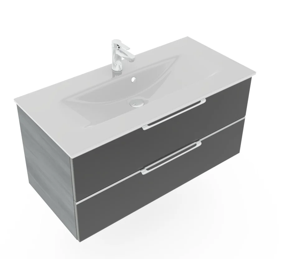 Pelipal TrenTino Badmöbel Set 107 cm breit - Spiegelschrank wählbar - Ansicht 10