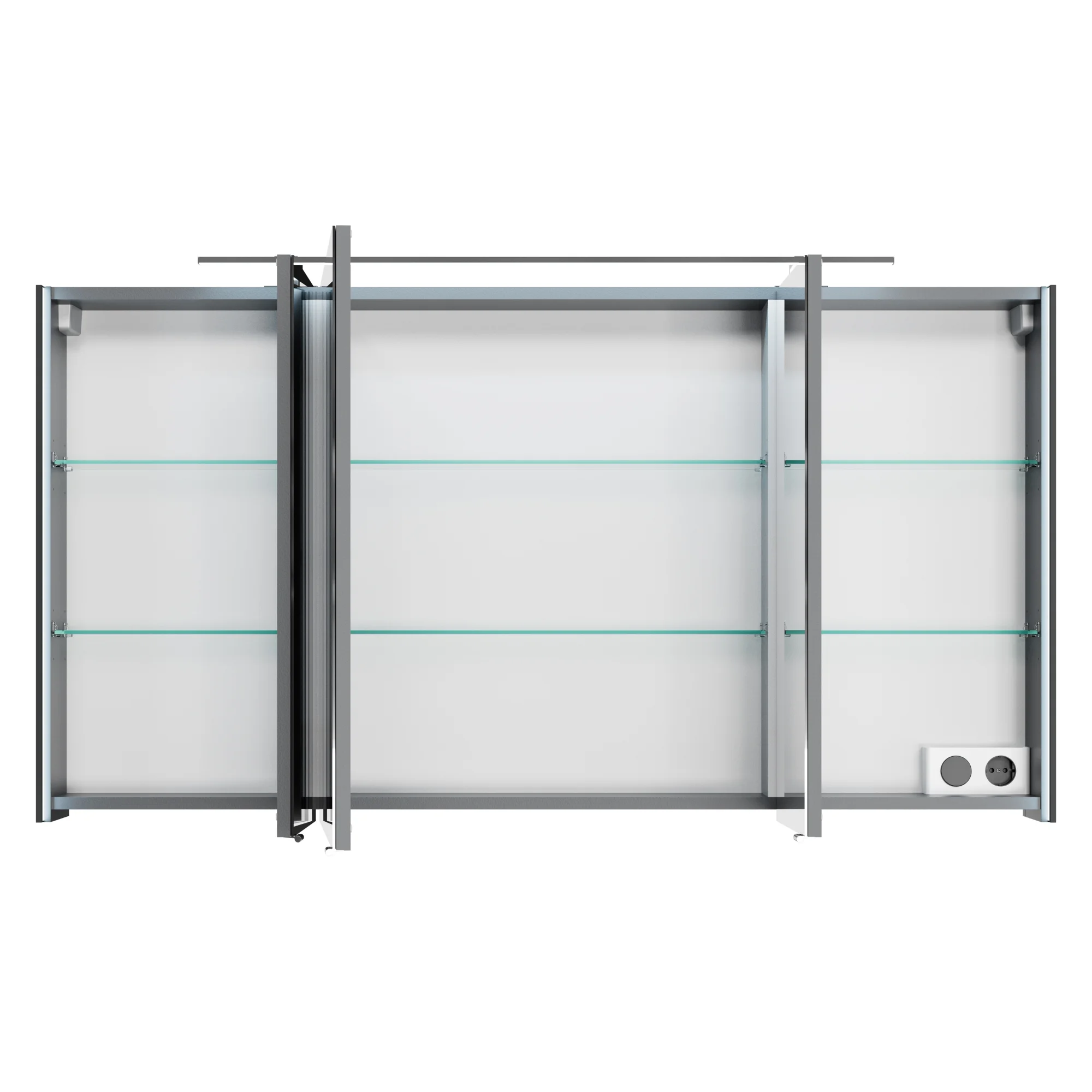 Pelipal 7045 Badmöbel Kombination 130 cm - mit Einzelwaschtisch mit Spiegelschrank - Ansicht 8