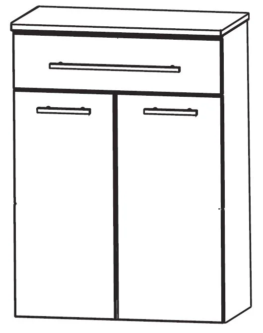 Puris WoW Highboard 60 cm HBA556AW
