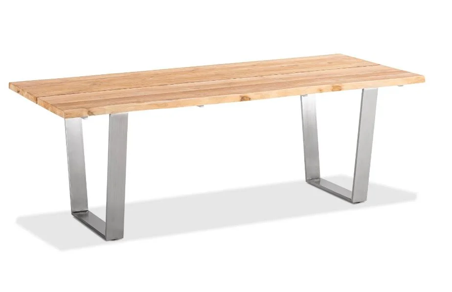Niehoff Garden Esstisch Solid mit Teak-Platte inkl. Baumkante / T2G.-