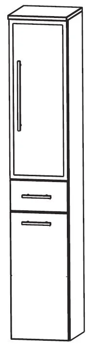 Puris Speed Hochschrank 30 cm mit Wäschekippe HNA053BW