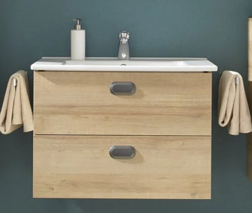 Pelipal Quickset 353 - Badmöbelset inkl. Spiegelschrank / 80 cm breit - Ansicht 4
