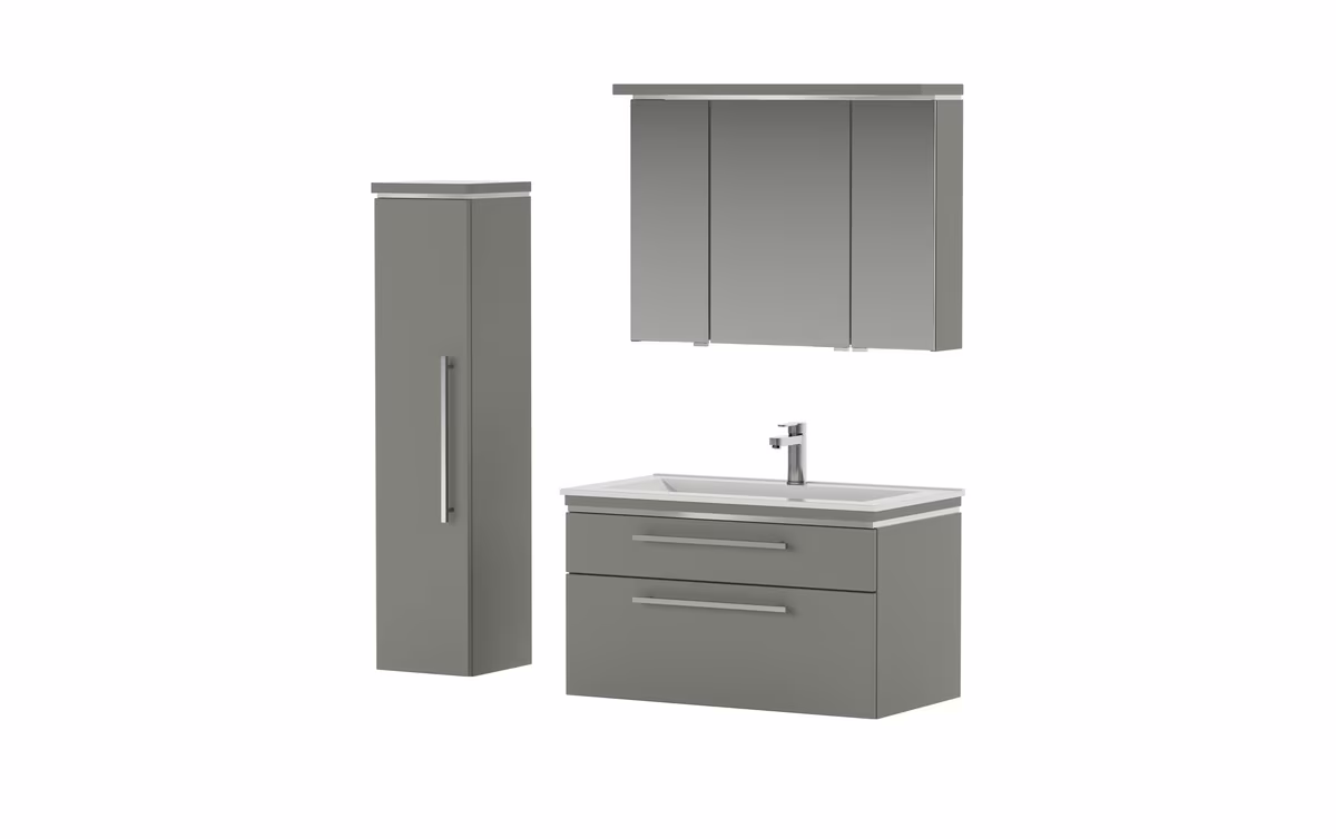 Puris Cool Line Badmöbel Set 92 cm breit kombinierbar - Keramik - Ansicht 8