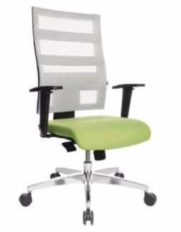TopStar Bürostuhl X-Pander mit Armlehnen Fußkreuz Chrom 959T - Ansicht 2