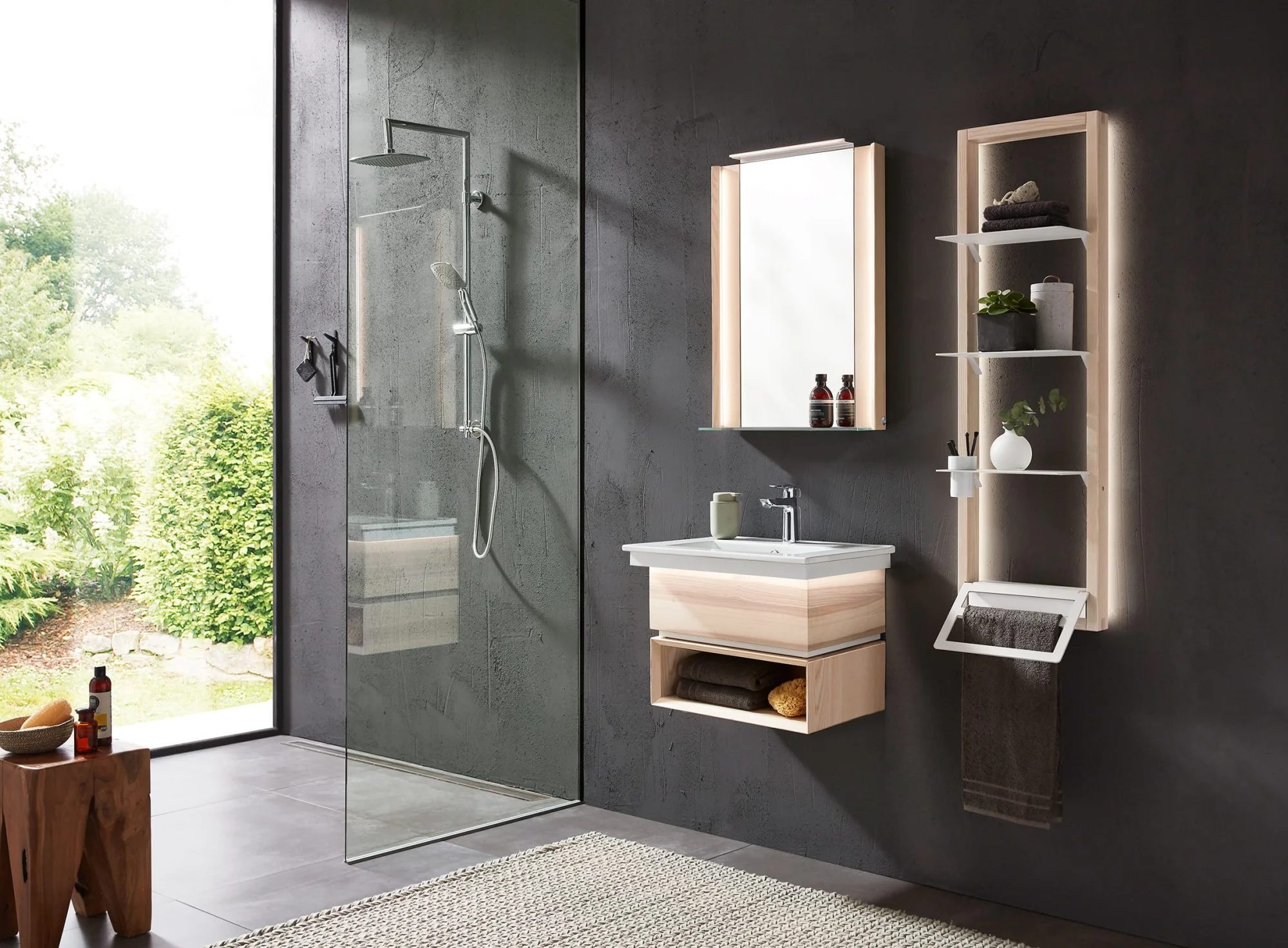 Thielemeyer Fresh Massivholz Badmöbelset 800370/801370 - Vorschlag 2 - 62 cm - Ansicht 2