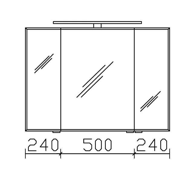 Pelipal 6005 Spiegelschrank 98 cm AG-SPS 01 / AG-SPS 26 - Ansicht 4
