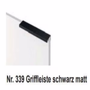 Nr. 339 Griffleiste schwarz matt