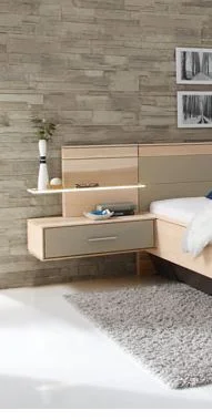 Thielemeyer Mira Hängekonsole Massivholz / oder mit Colorglas - Ansicht 5