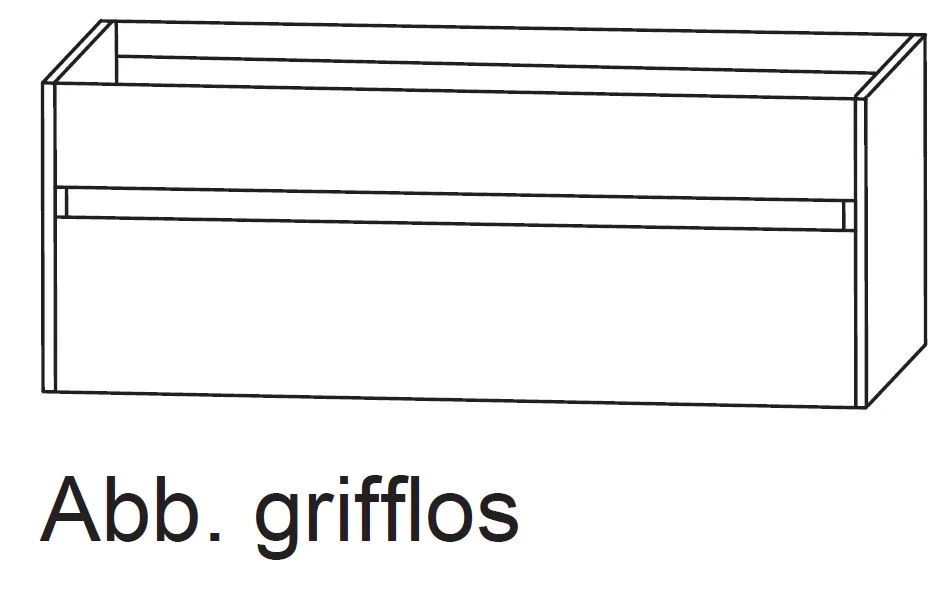 Puris Unique Waschtischunterschrank 122 cm breit SET382S1G - Ansicht 3