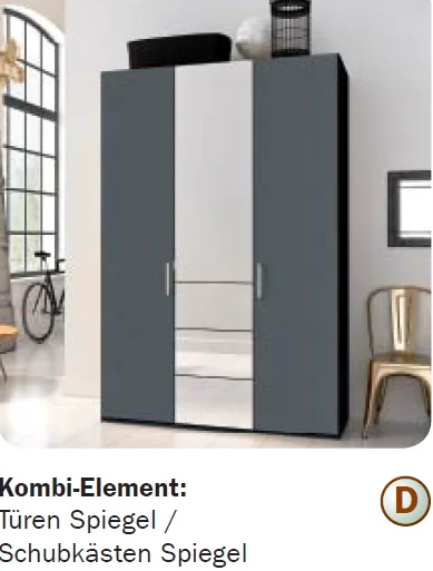 Rauch Select yourJOYce - Drehtüren-Schrank mit Kombi-Element / Höhe 236cm - Ansicht 5