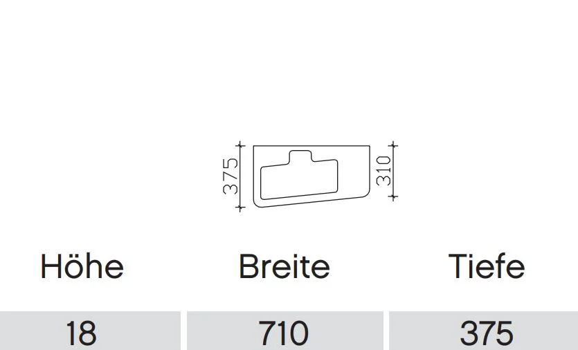 Pelipal 6905 Waschtisch-Set 50 / 71 cm - Ausführung links mit Verbundplatte - Ansicht 3