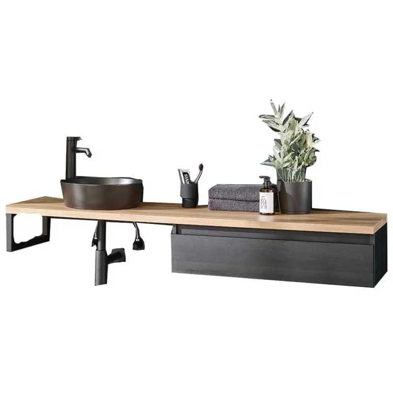 Puris Vialli Waschtisch mit Unterschrank 160 cm breit - Becken links