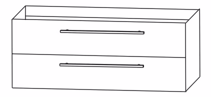 Puris Protection1 Badmöbel-Set, Doppelwaschplatz, 120 cm - Ansicht 5