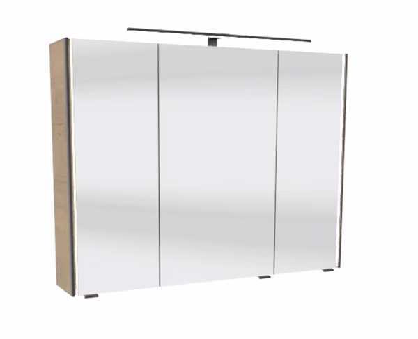 SEEE02193 Spiegelschrank inkl. LED-Profil links und rechts - Aufsatzleuchte optional erhältlich - 70x90x17 cm