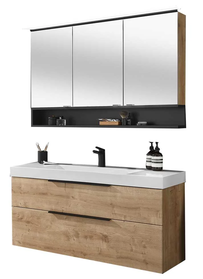 Puris c!mano Waschtischset - 122 cm - Ansicht 7