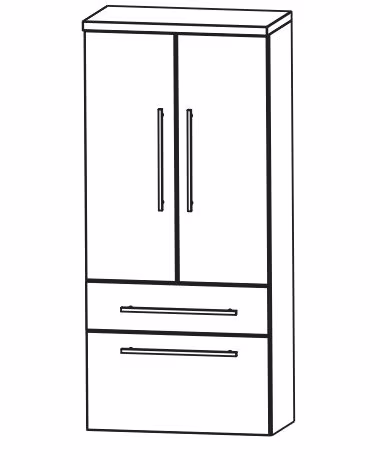 Puris Fine Line Mittelschrank 60 cm MNA886A7M - Ansicht 2