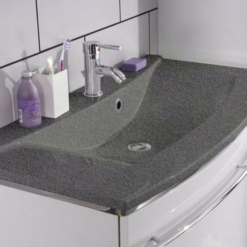 MARLIN 3040city Waschtisch-Set 60 cm - Mineralmarmor - Ansicht 6
