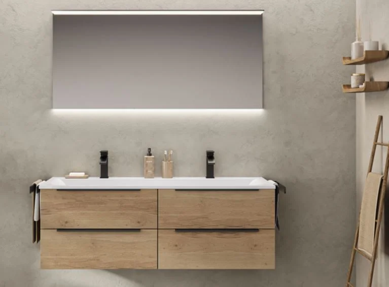 Puris Star Line Badmöbel Set mit Doppelwaschtisch - 140 cm - Ansicht 8