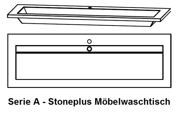 Puris Star Line Badmöbel Set 140 cm - Einzelwaschtisch - Set 2 - Ansicht 8