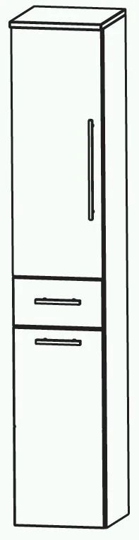 Puris Classic Line Hochschrank mit Wäschekippe 40 cm HNA054A7W - Ansicht 2
