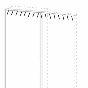 für 6-türigen Kleiderschrank á 16 Watt - 302,2x224,3 cm - NUR Beleuchtung -> Passepartoutrahmen muss vorab ausgewählt werden - inkl. einer platzierbaren 4-Kanal Funkfernsteuerung