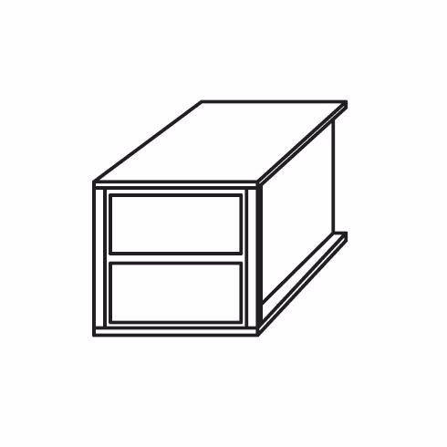 9S1B - Schubkasteneinsatz / 2 Schubkästen / Holzfront