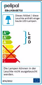 EB-LH30-SET 32 LED-Schattenfugen-Beleuchtung (nicht bei Glaswaschtischen möglich)