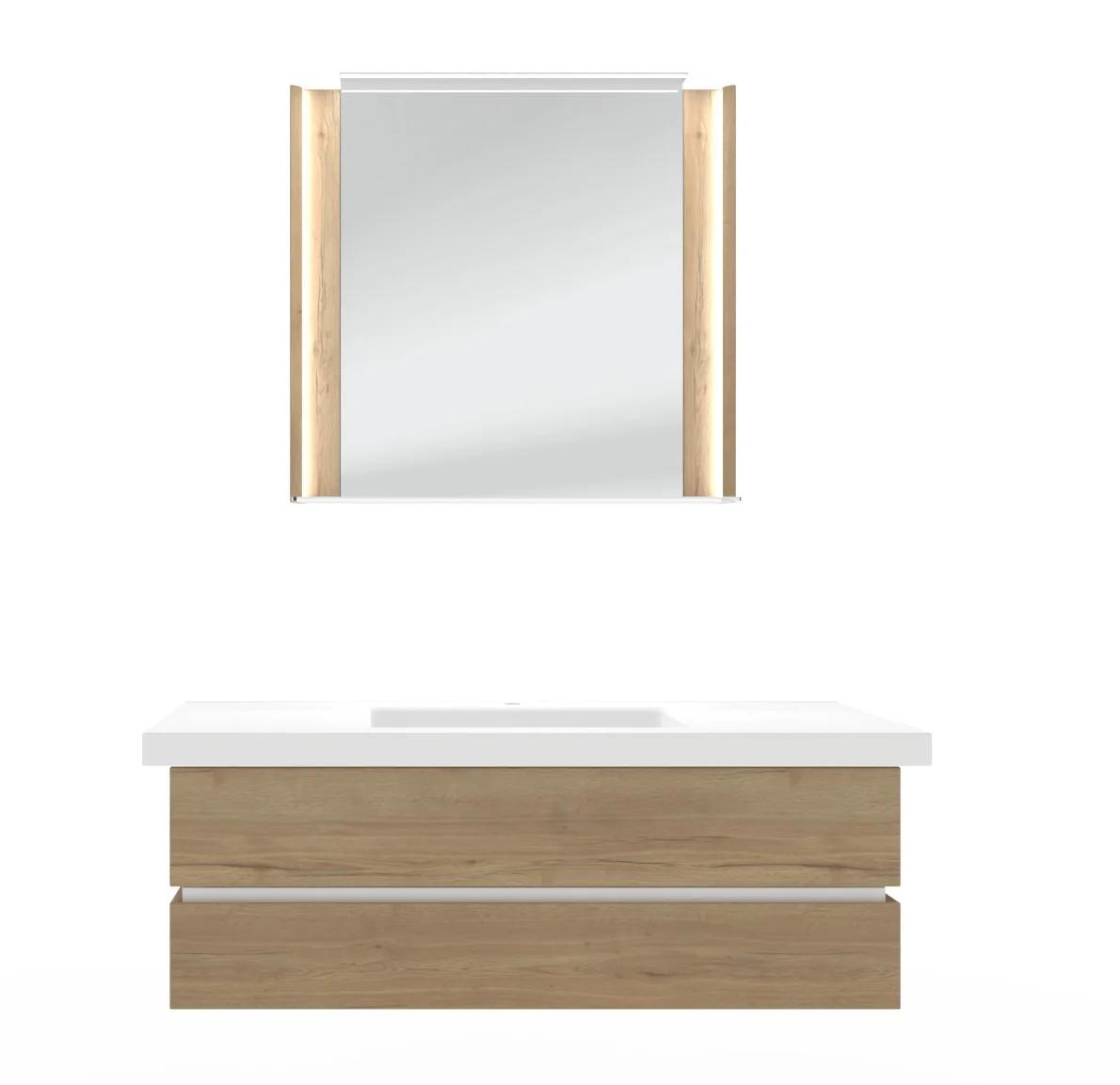 Thielemeyer Fresh Massivholz Badmöbelset 800489/801489 - Vorschlag 21 - 122 cm - Ansicht 3
