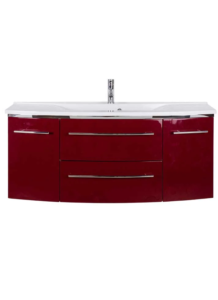 MARLIN 3040city Waschtisch-Set 120 cm - Mineralmarmor
