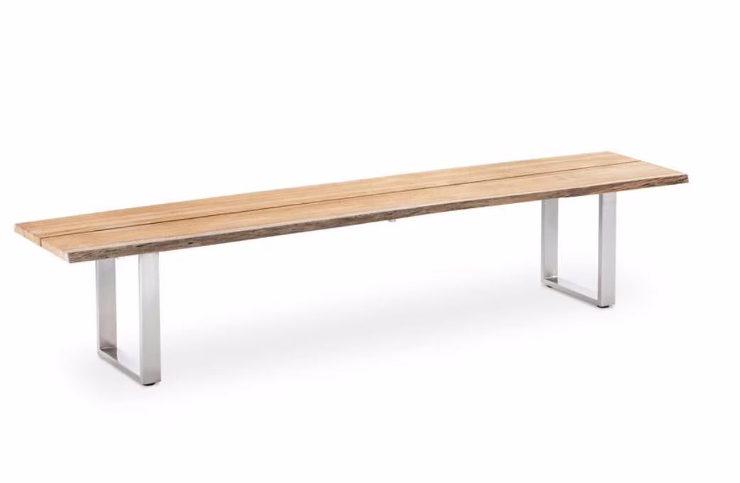 Niehoff Garden Bank Solid mit Teak-Platte inkl. Baumkante - Ansicht 2