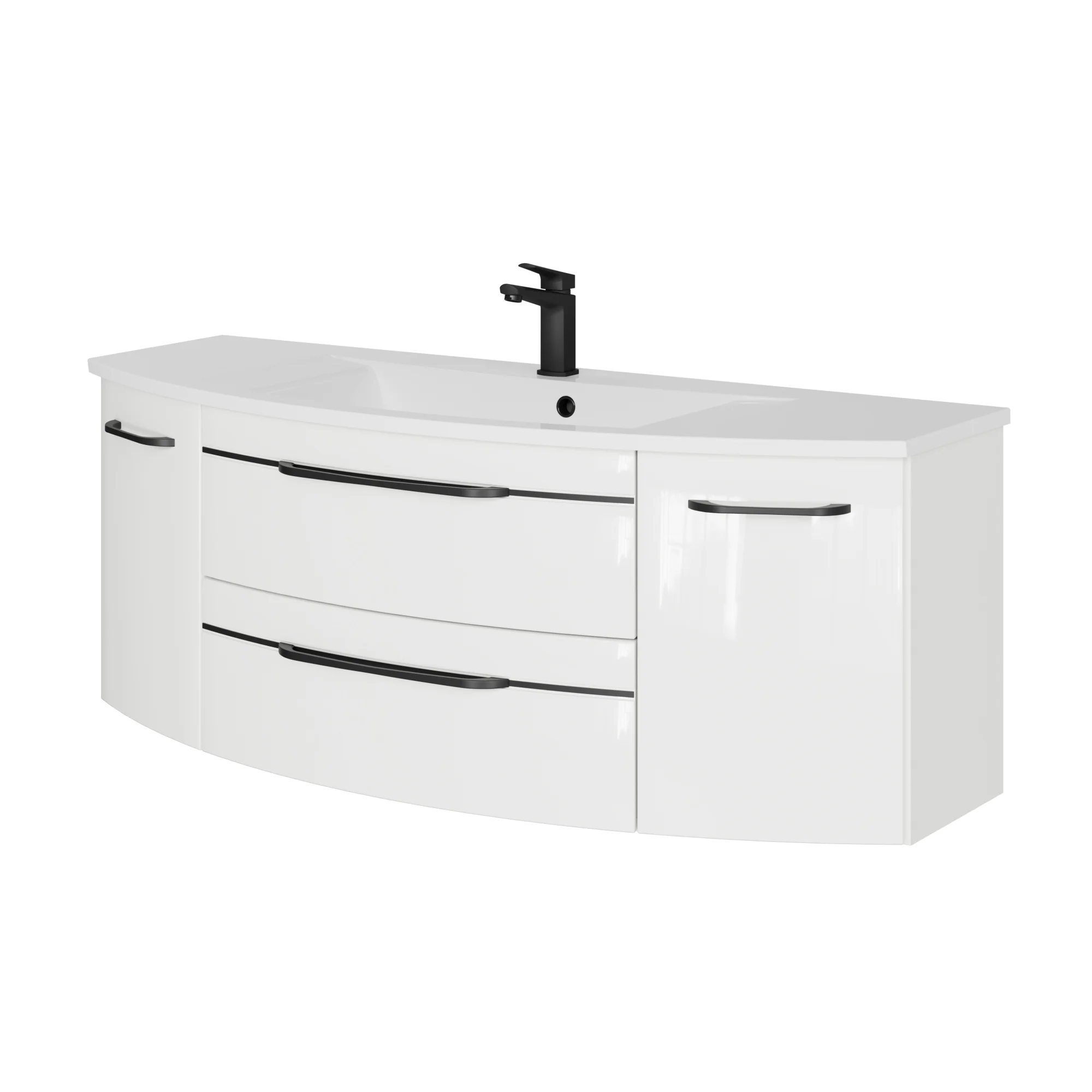 Pelipal 7045 Waschtisch-Set 130 cm mit Einzelwaschtisch - Ansicht 2